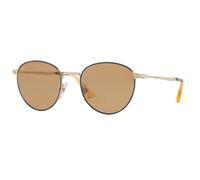 Lunettes De Soleil Pour Hommes PERSOL PO2445S 108453 Or/Bleu Ronde 52 Mm