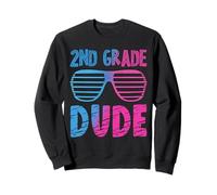 Lunettes de Soleil pour la rentrée Scolaire 2nd Grade Dude First Day Sweatshirt