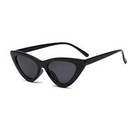 Lunettes de Soleil pour Les Yeux de Chat rétro Mignon Sexy Femmes Petit Triangle Blanc Blanc Vintage Mesdames Sun Lunettes Red Femme Lunette de Soleil Femme 449 (Lenses Color : C1Black)