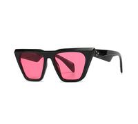 Lunettes de Soleil pour Les Yeux de Retro Cat Men Femmes Sun Glassements Médies Red Eyeglass Driver Goggles UV400 Rivet Mirror