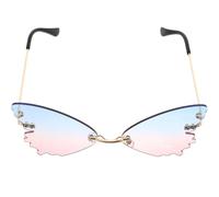 Lunettes de Soleil pour Petits Garçon et Filles Bleu Métal Confort | Monture Légère, Charnière Renforcée, Plaquettes sans Trace, Usage Outdoor Travel, Style Lovely Patterned