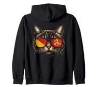 Lunettes de soleil pour propriétaire de chat Motif drapeau sicilien Sweat à Capuche