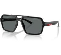 Prada Linea Rossa Homme Prada Linea Rossa PS A06S 1AB02G Lunettes de soleil Injecté Noir Gris Pilote Polarisé