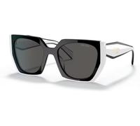 Prada Femme Prada PR 15WS 09Q5S0 Lunettes de soleil Acétate Noir Gris Carré Normale