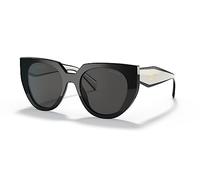 Prada Femme PR 14WS 09Q5S0 Lunettes de soleil Acétate Noir Gris Cat Eye Normale