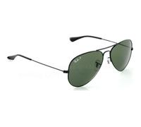 Ray-Ban Lunettes de soleil Aviator 3025/002/58 Mixte – Noir – Verres polarisants – 58 mm