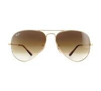 Lunettes De Soleil Ray-Ban Aviator Metal II RB3689 914751 Or Marron Dégradé
