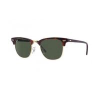 Lunettes de soleil - Ray-Ban - Clubmaster RB3016 W0366 - Marron - Verres bruns - Style classique