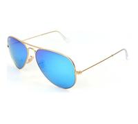 Ray-Ban Lunettes de soleil RB3025 Or verres marron miroir bleu Indice 3