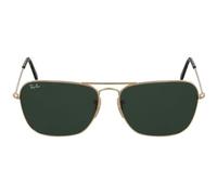 Lunettes de soleil - Ray Ban - RB3136 Caravan-181 - Or - Havane - Verres verts