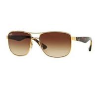 Lunettes de Soleil Ray Ban RB3533 001/13 57 Doré Mixte Or G
