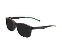 Lunettes de soleil rectangulaires à monture complète pour hommes et femmes, grande taille, avec charnière à clip, noir et vert, 1 pièce