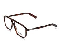 Lunettes de soleil rectangulaires - GUESS - Dark Havana - Unisexe - Synthétique - Pont 14 mm - Bras 145 mm