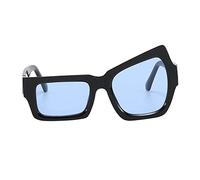 Lunettes de soleil rectangulaires pour homme et femme - Minimaliste - Moderne - Surdimensionnée - Polarisée irrégulière - Pour homme et femme - Vintage - Nuances légères - Classiques - Grandes