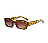 Lunettes de soleil rectangulaires tendance pour femmes, verres teintés rétro, verres dégradés UV400 pour hommes (5)