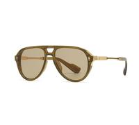 Lunettes de soleil rétro à double pont pour homme, verres dégradés UV400, rivets tendance, style pilote, C3