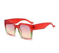 Lunettes de soleil rétro dégradées pour femmes, nuances de rouge et orange, UV400, rouge, vert, rose, taille unique 2026
