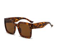 Lunettes de soleil rétro dégradées pour femmes, nuances rouges et oranges, UV400, thé léopard, taille unique 2026