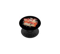 Lunettes de Soleil rétro et Radio Vintage Music Vibes PopSockets PopGrip Adhésif