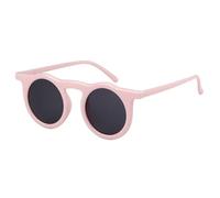 Lunettes de Soleil rétro Rouges Rondes pour Femmes, Petite Monture, Nuances Miroir Noires, UV400