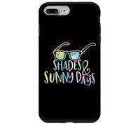 Lunettes de soleil rétro "Shades and Sunny Days" Summer Beach Retro Coque pour iPhone 7 Plus/8 Plus
