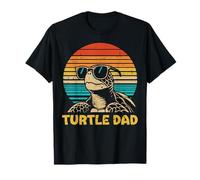 Lunettes de Soleil rétro Tortue Papa fête des pères T-Shirt