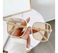 Lunettes De Soleil Rétro Unisexes Pour Hommes Et Femmes,Monture Carrée,Lunettes De Voyage,Nuances Interdites,Style Tendance,Document Nickel É - Type Tea