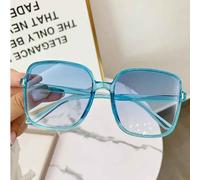 Lunettes De Soleil Rétro Unisexes Pour Hommes Et Femmes,Monture Carrée,Lunettes De Voyage,Nuances Interdites,Style Tendance,Document Nickel É - Type Transparent Blue