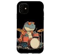 Lunettes de Soleil Rockstar Dinosaure avec Batterie Cool Costume Coque pour iPhone 11