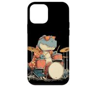 Lunettes de Soleil Rockstar Dinosaure avec Batterie Cool Costume Coque pour iPhone 12 Mini