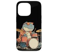 Lunettes de Soleil Rockstar Dinosaure avec Batterie Cool Costume Coque pour iPhone 13 Pro