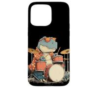 Lunettes de Soleil Rockstar Dinosaure avec Batterie Cool Costume Coque pour iPhone 15 Pro Max