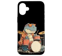 Lunettes de Soleil Rockstar Dinosaure avec Batterie Cool Costume Coque pour iPhone 16 Plus