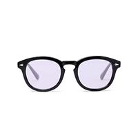 Lunettes de soleil rondes classiques pour femmes rétro riz, petites lunettes de soleil ovales pour hommes, verres océans, UV400, E352 Violet, Taille unique