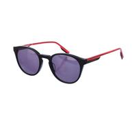 Lunettes de soleil rondes en acétate CV503S pour homme-Noir rouge