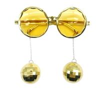 Lunettes de soleil rondes en forme de boule de mode Lunettes surdimensionnées pour femmes Lunettes de discothèque Lunettes hippies
