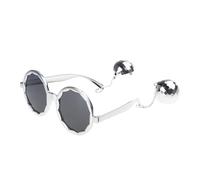 Lunettes de soleil rondes en forme de boule de mode Lunettes surdimensionnées pour femmes Lunettes de discothèque Lunettes hippies