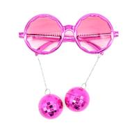 Lunettes de soleil rondes en forme de boule de mode Lunettes surdimensionnées pour femmes Lunettes de discothèque Lunettes hippies
