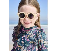 Lunettes de soleil rondes enfant beige TU