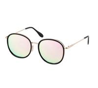 Lunettes de Soleil Rondes Femmes Hommes Vert Bonbon lentille Rose Cadre Lunettes de Soleil Nuances