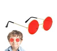 Lunettes De Soleil Rondes - Lunettes De Soleil Hippie | Coucle De Lunettes De Soleil Hommes | Lunettes De Soleil Rétro Hippie | Lunettes De Soleil Hippy Specs | Généres Colorées De Style 60 Pour Hippi