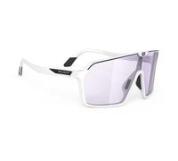 Lunettes Rudy Project Spinshield blanc mat avec verre ImpactX Photochromic 2 Laser lilas