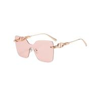 Lunettes de soleil sans monture avec protection UV pour homme et femme - Monture en métal - Nuances dégradées, c7, Taille unique