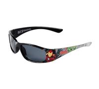 Lunettes de soleil sport Avengers UV400 Cat.3 verres acryliques monture polycarbonate noir design Iron Man Hulk Captain America Marvel Idée cadeau