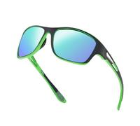 Lunettes de soleil sportives - 5,51x4.92x1,5 pouces Lunes UV400 polarisées pour la protection solaire, sécurité extérieure avec fonction anti-glare
