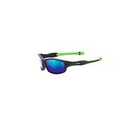 Lunettes de soleil Sportstyle 507 Noir Mat Miroité Bleu