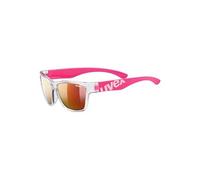 uvex Sportstyle 508 - Lunettes de Soleil pour Enfants - Effet Miroir - Bandeau Compris - Clear Pink/Red - One Size