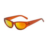 Lunettes de soleil Steampunk Punk Vintage pour cavaliers, miroir rouge thé