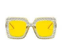 lunettes-De Soleil Strass - Monture Carrée Surdimensionnée Scintillante, lunettes-De Soleil Mode, Accessoire Bling | Activités De Plein Air D'été, Fête À La Piscine Sur La Plage, lunettes-Tendance
