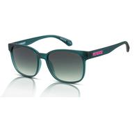 Superdry Femmes Lunettes de Soleil SDS-5026 107 Cristal Green-Pink/Vert Fade